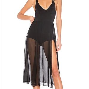 NBD Onyx Dress / Black Sheer Dress / Revolve